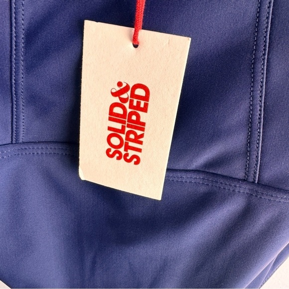 NEW Solid & Striped size L The Veronica One-Piece Swimsuit Navy Blue - Picture 7 of 9